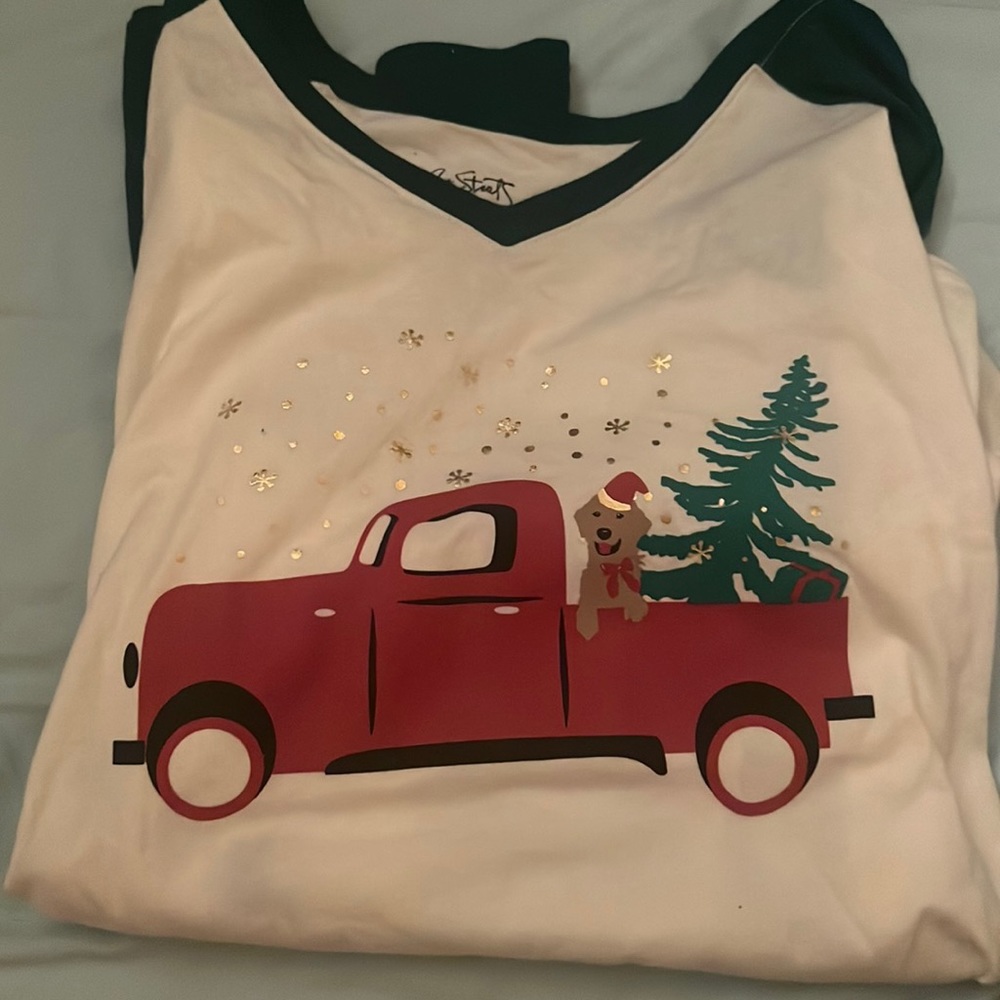 Christmas Long Sleeve Pajama Shirt